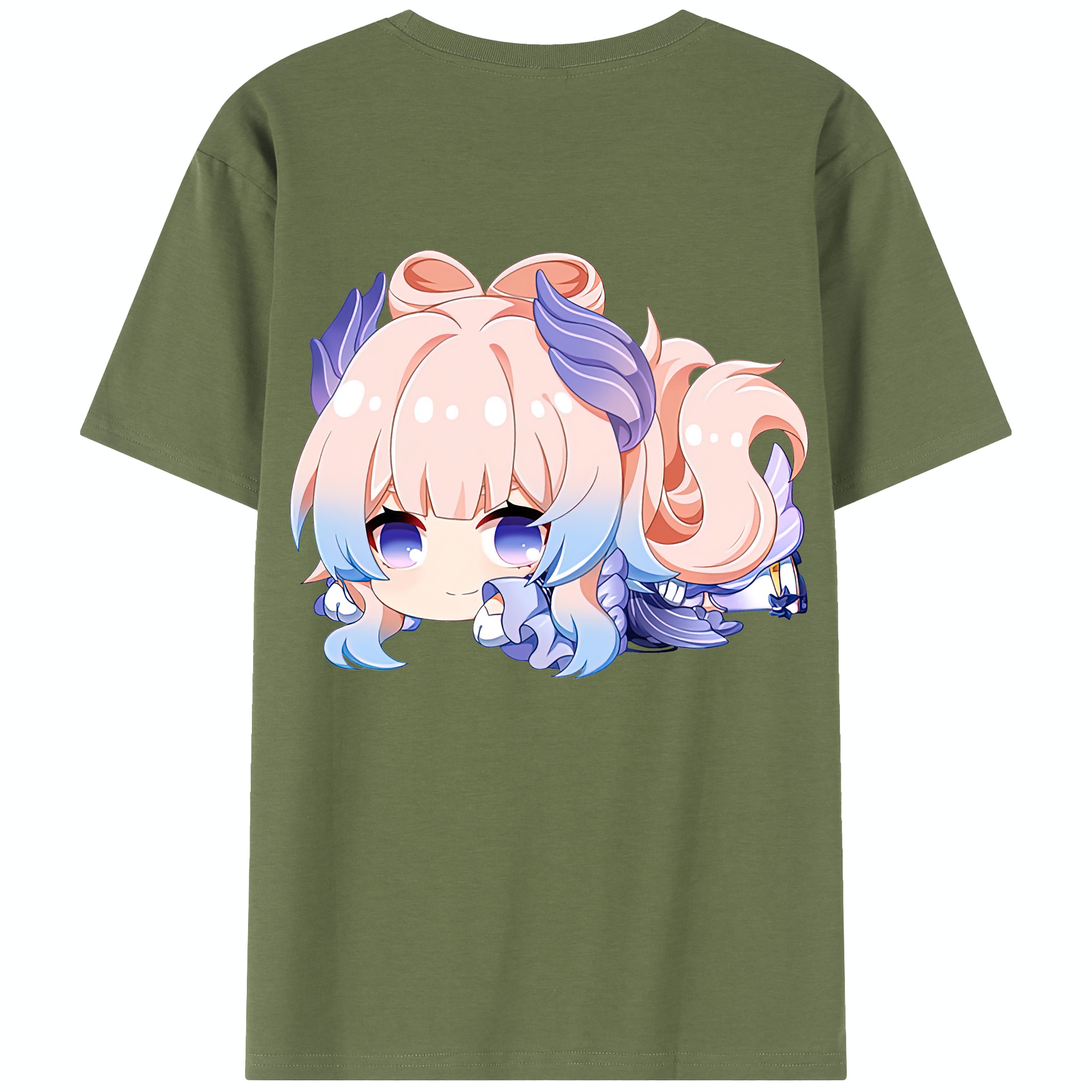 げんし神 珊瑚宮心海 サンゴノミヤ・ココミ genshin Sangonomiya Kokomi 綿100％半袖Tシャツ（背面プリント）